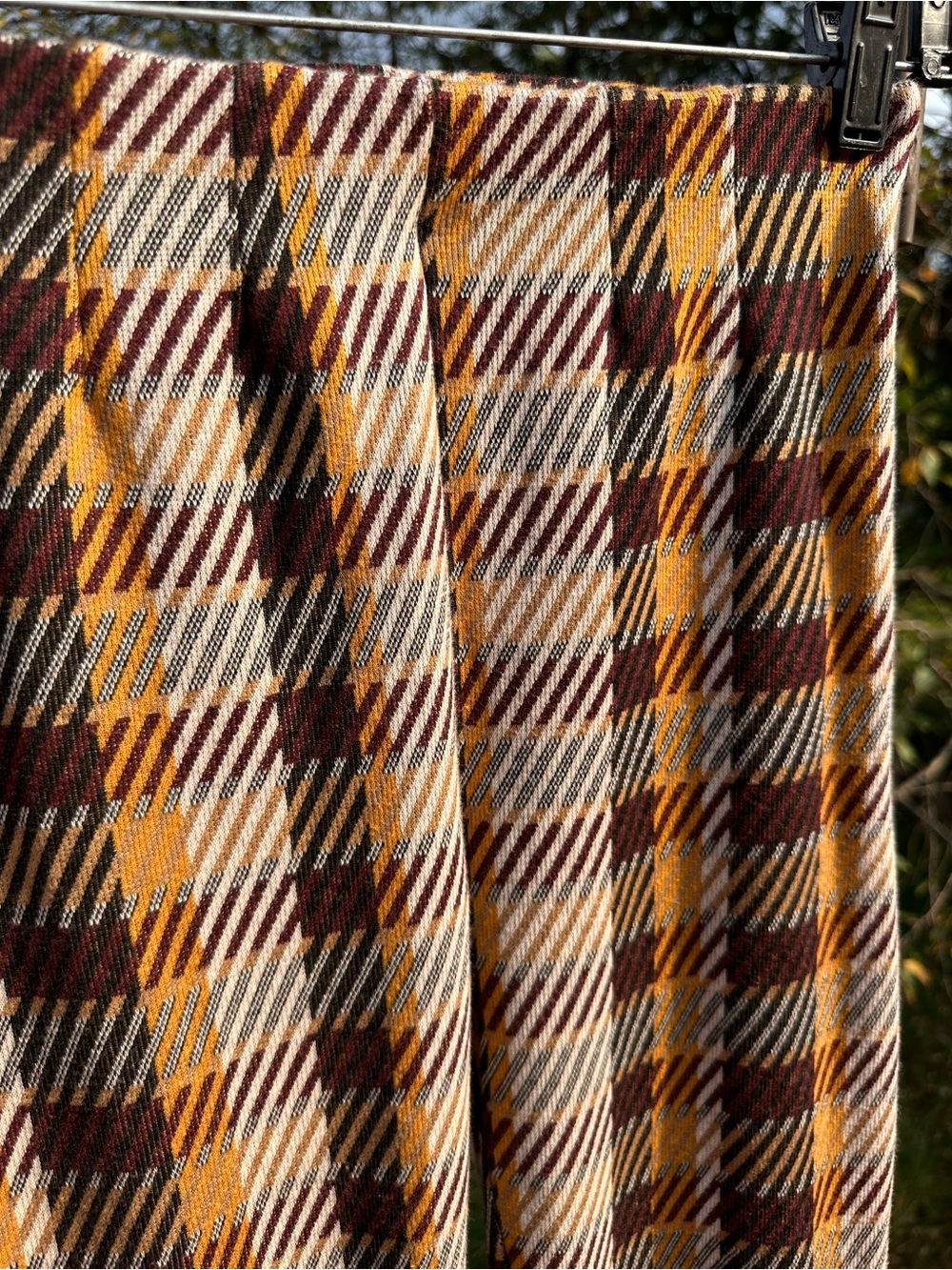 Free People Clean Crop Flare Retro Plaid - Picture 4 of 5